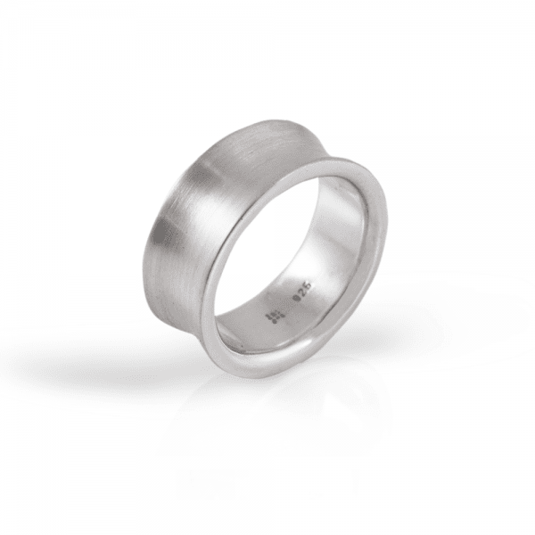 Silver Concave Band - Model RG49