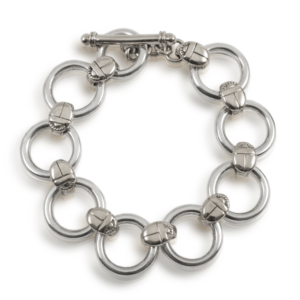 scarab silver bracelet - Silver Circle Bracelet with Scarabs by Scarab Jewellery Studio