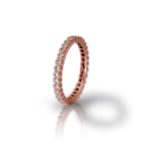 Red Gold Diamond Eternity Band Model RG94 - Scarab Jewellery Studio