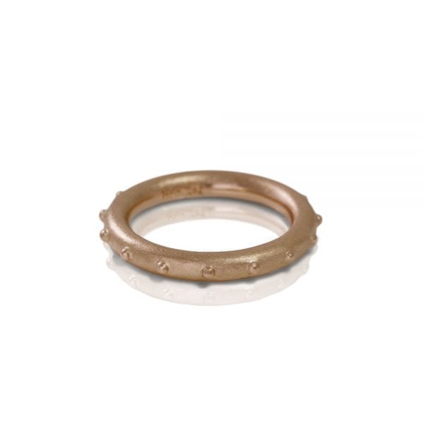 "Ballie" rose gold ball ring by Scarab Jewellery Studio