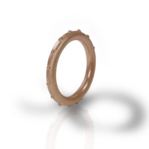 "Ballie" rose gold ball ring by Scarab Jewellery Studio