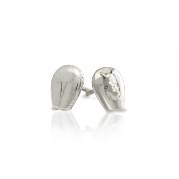 Silver African Rhino Earrings by Scarab Jewellery Studio