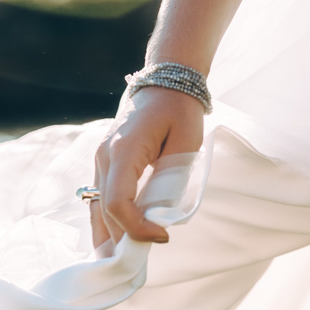 Rose Gold Labradorite Bracelet by Scarab Jewellery Studio