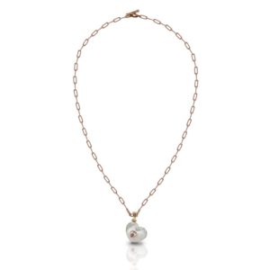 Rose Quartz Silver Heart Locket Necklace by Scarab Jewellery Studio