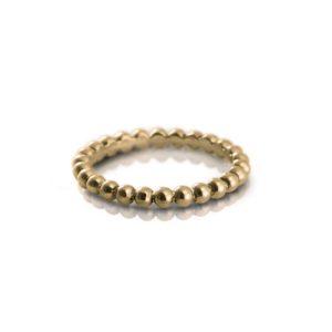 Scalloped Gold Ball Eternity Ring by Scarab Jewellery Studio