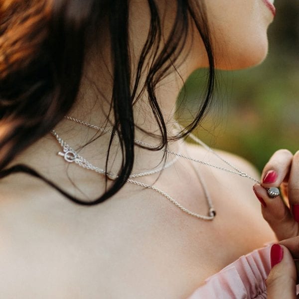 Silver Moonstone Daisy Drop Pendant and Silver Lariat Necklace MultiColored Gemstones by Scarab Jewellery Studio by Scarab Jewellery Studio