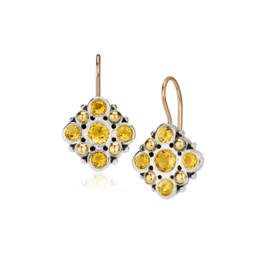 Victorian Earrings Citrine by Scarab Jewellery Studio