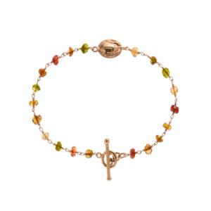 Gold Wirework Tourmaline Bracelet